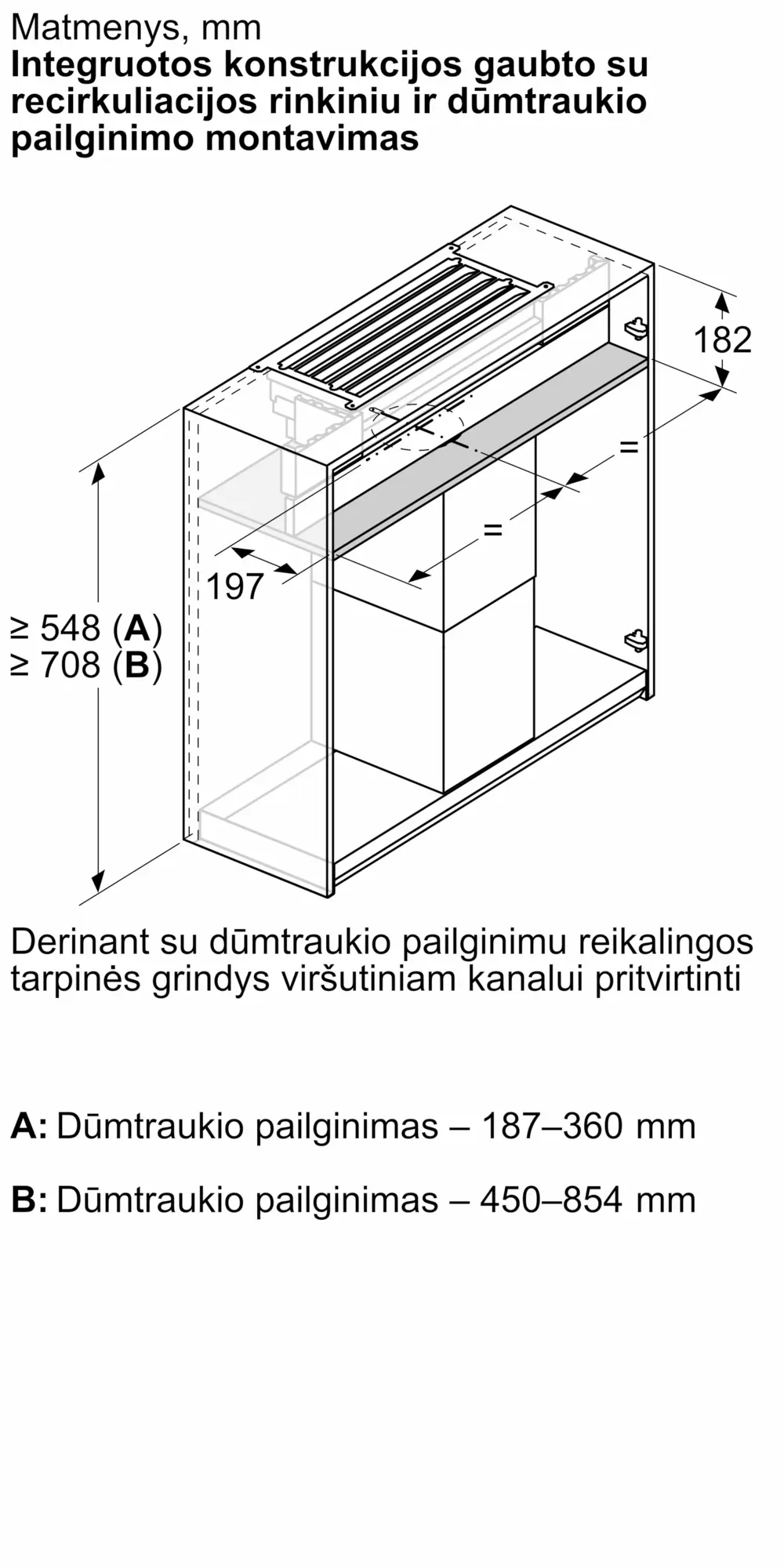 DWZ1IX1C6 „Clean Air Plus“ recirkuliacijos rinkinys, pradinė